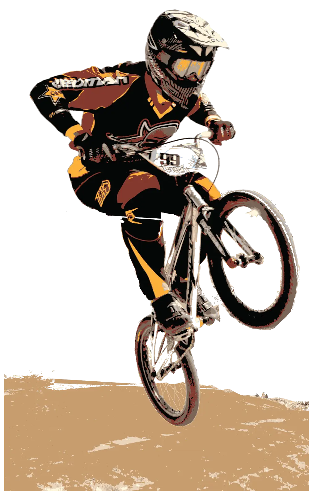 BMX Rider Performing a Jump