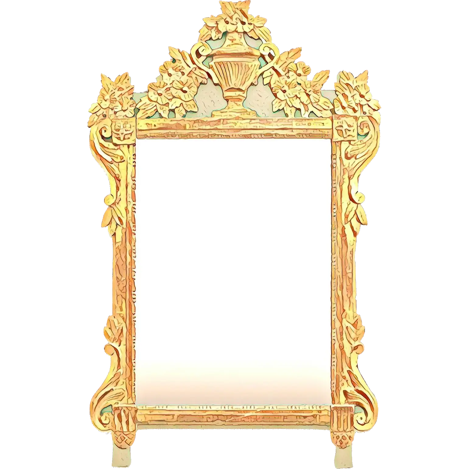Gold Embellished Mirror Design