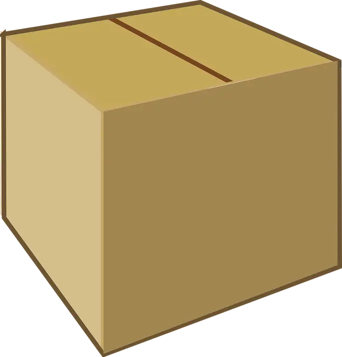 Simple Cardboard Box Illustration