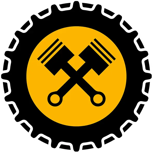 Pistons and Gear Symbol