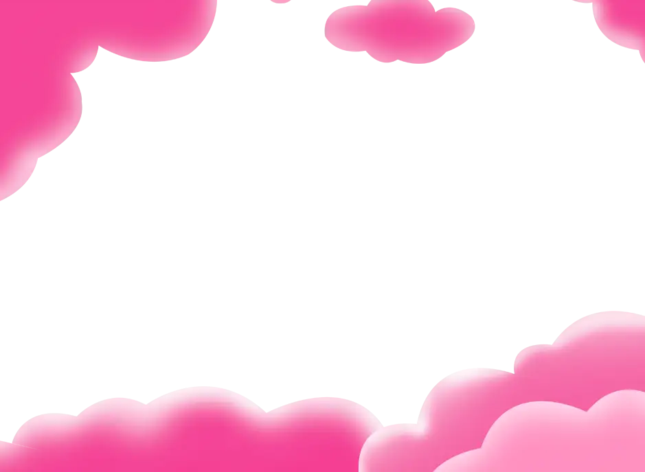 Dreamy Pink Clouds Background