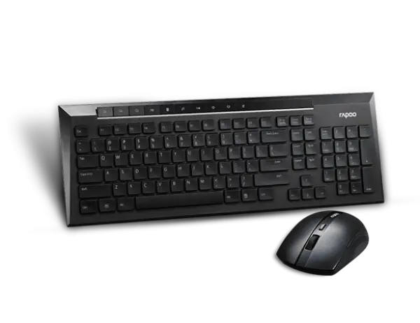 Black Keyboard and Mouse Set for Modern Office