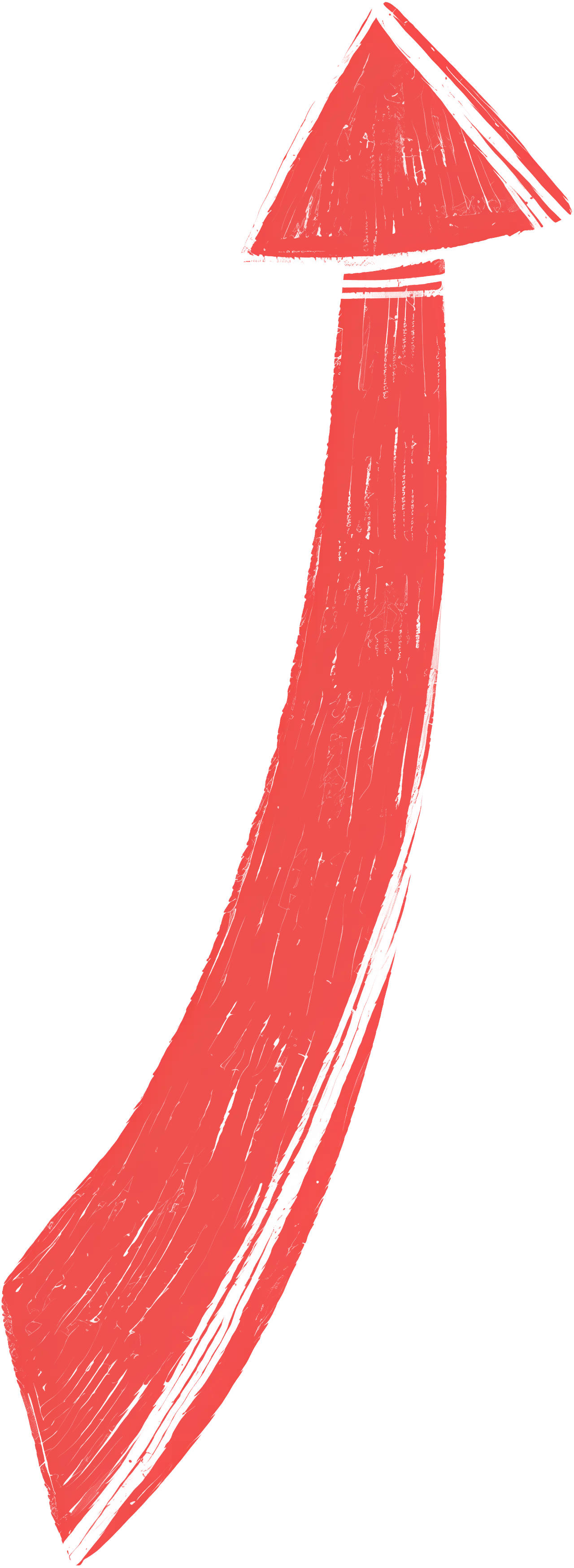 Curved Red Arrow