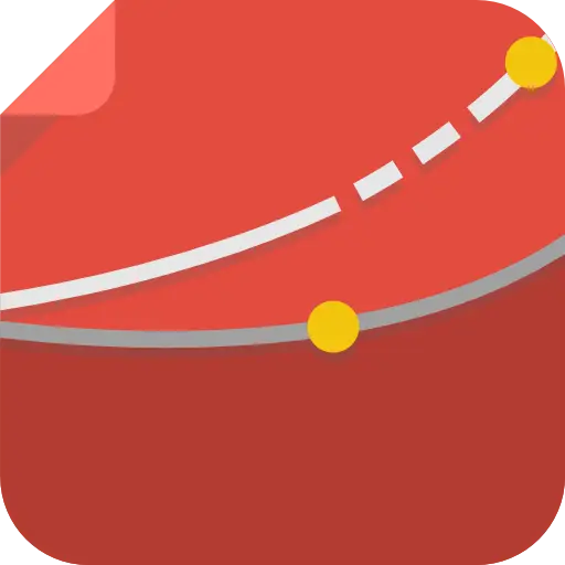 Red Curve in Graphic Design