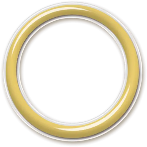 Golden Circular Ring Decor