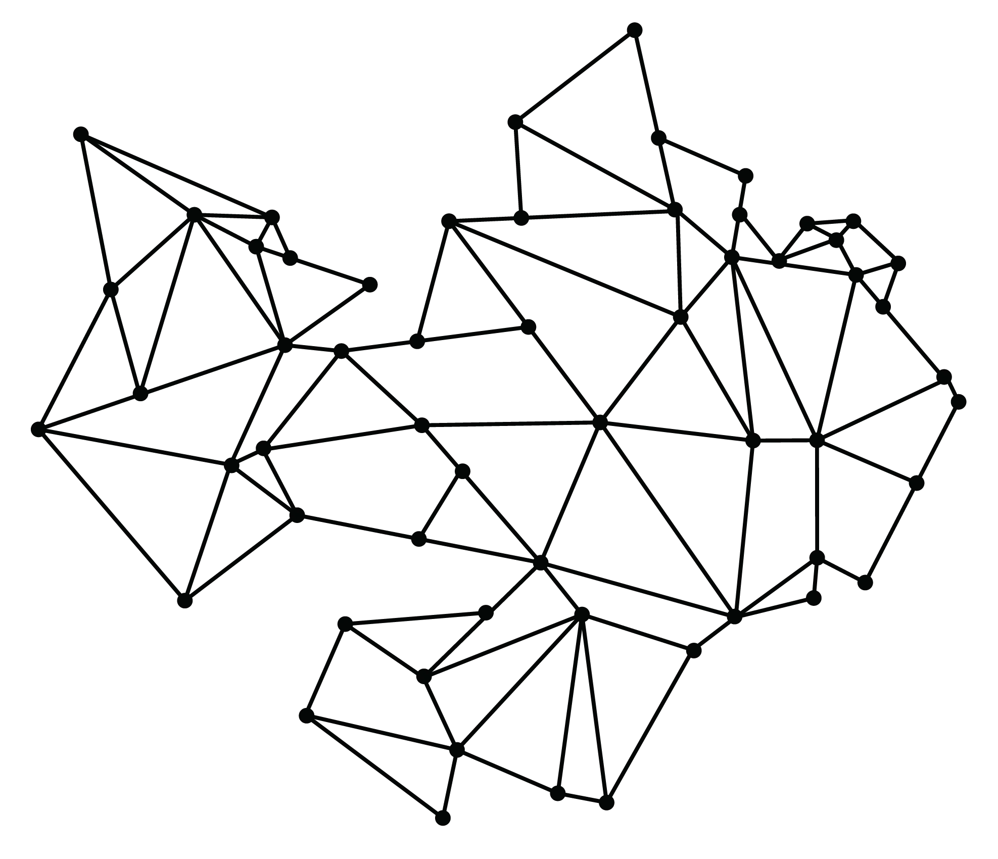 Geometric Abstract Network Illustration