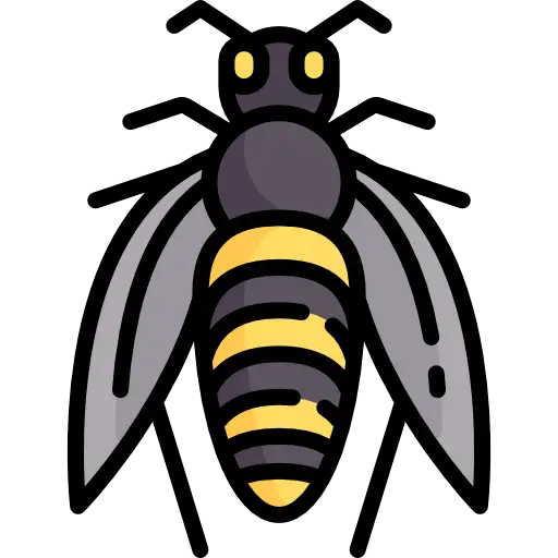 Bee Illustration in Cartoon Style