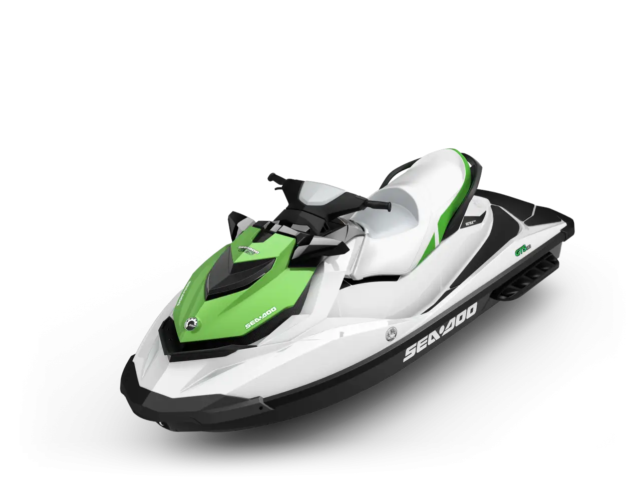 Green and White Modern Jet Ski