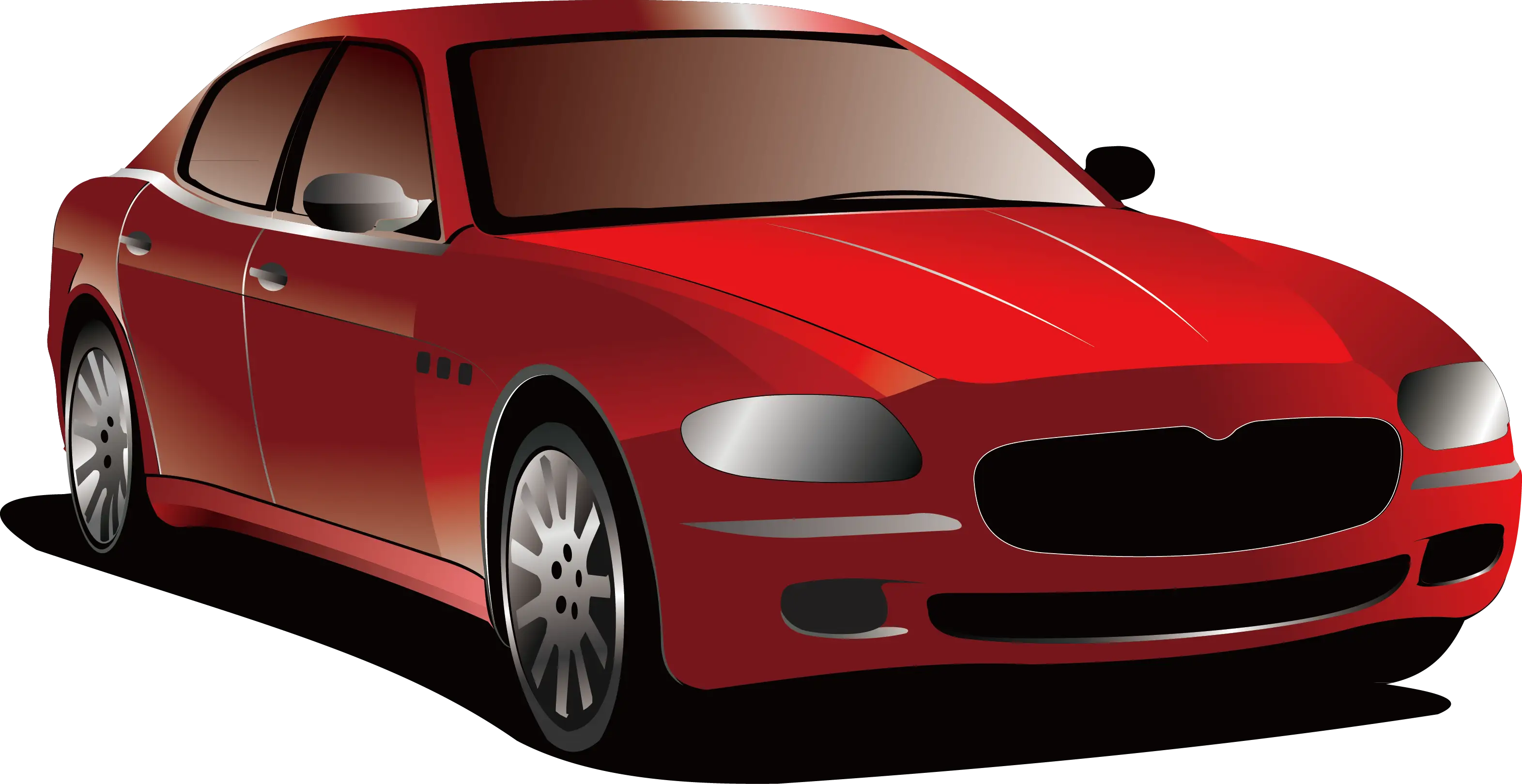 Sleek Red Sports Car