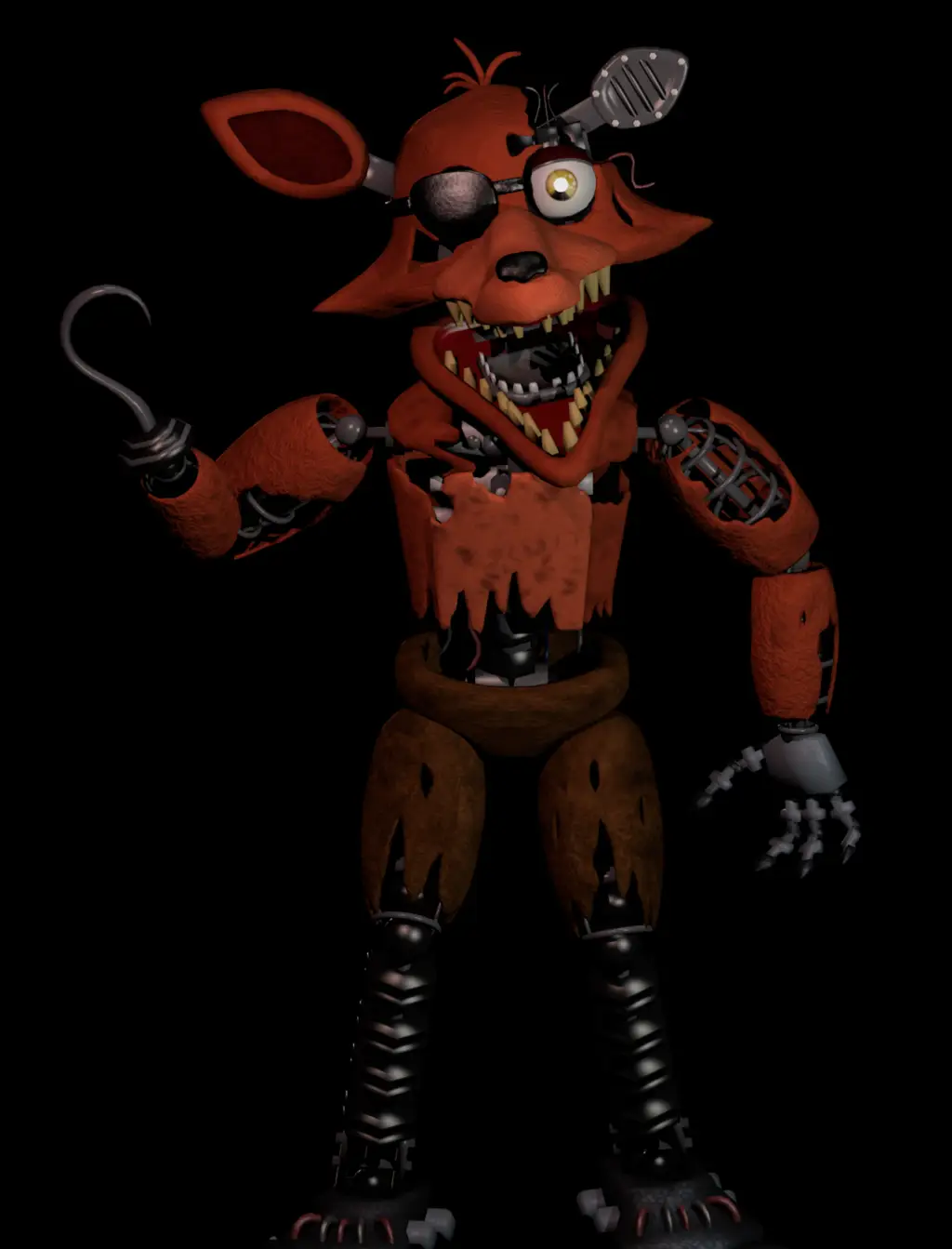Red Animatronic Fox with Hook