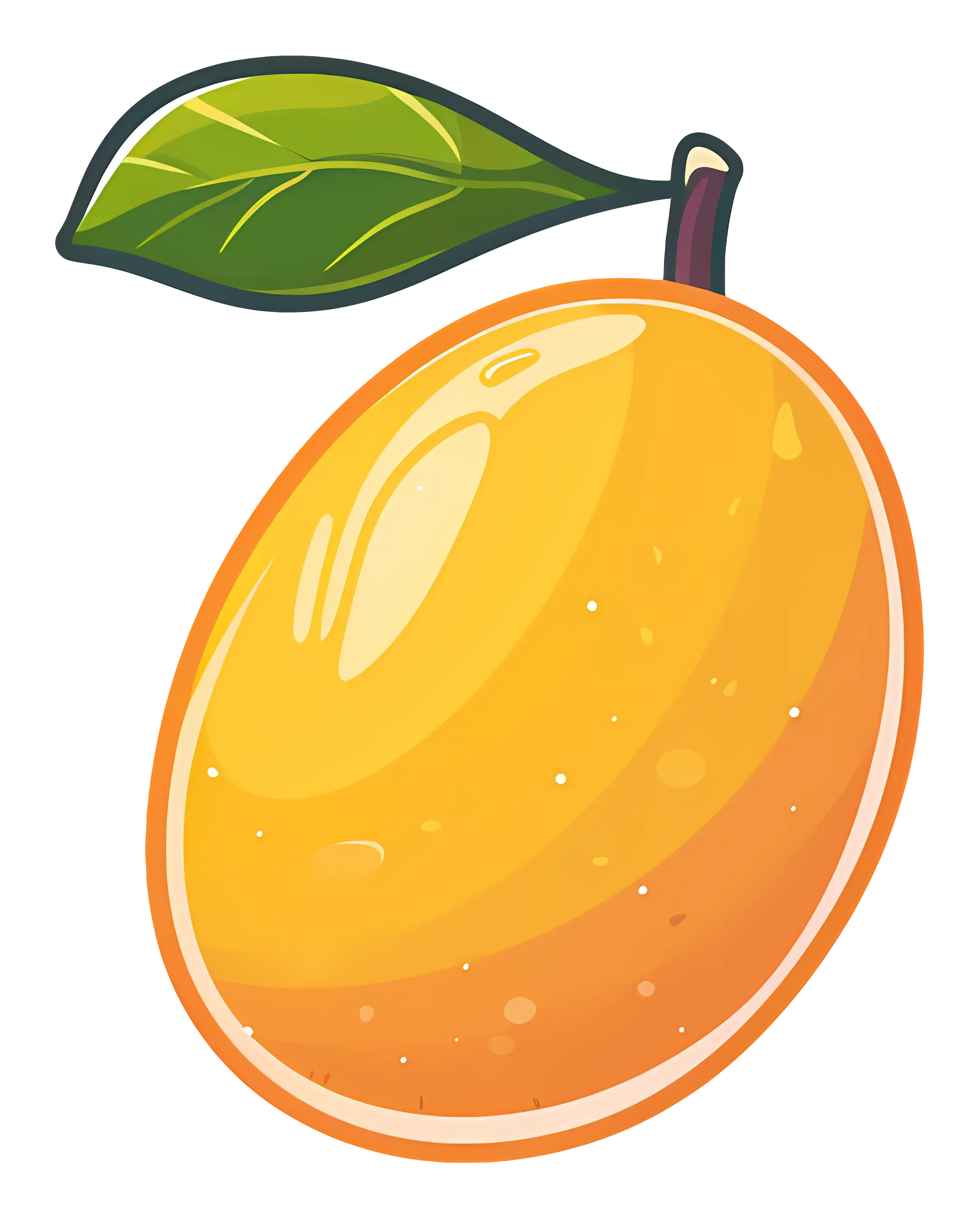 Yellow Mango Illustration