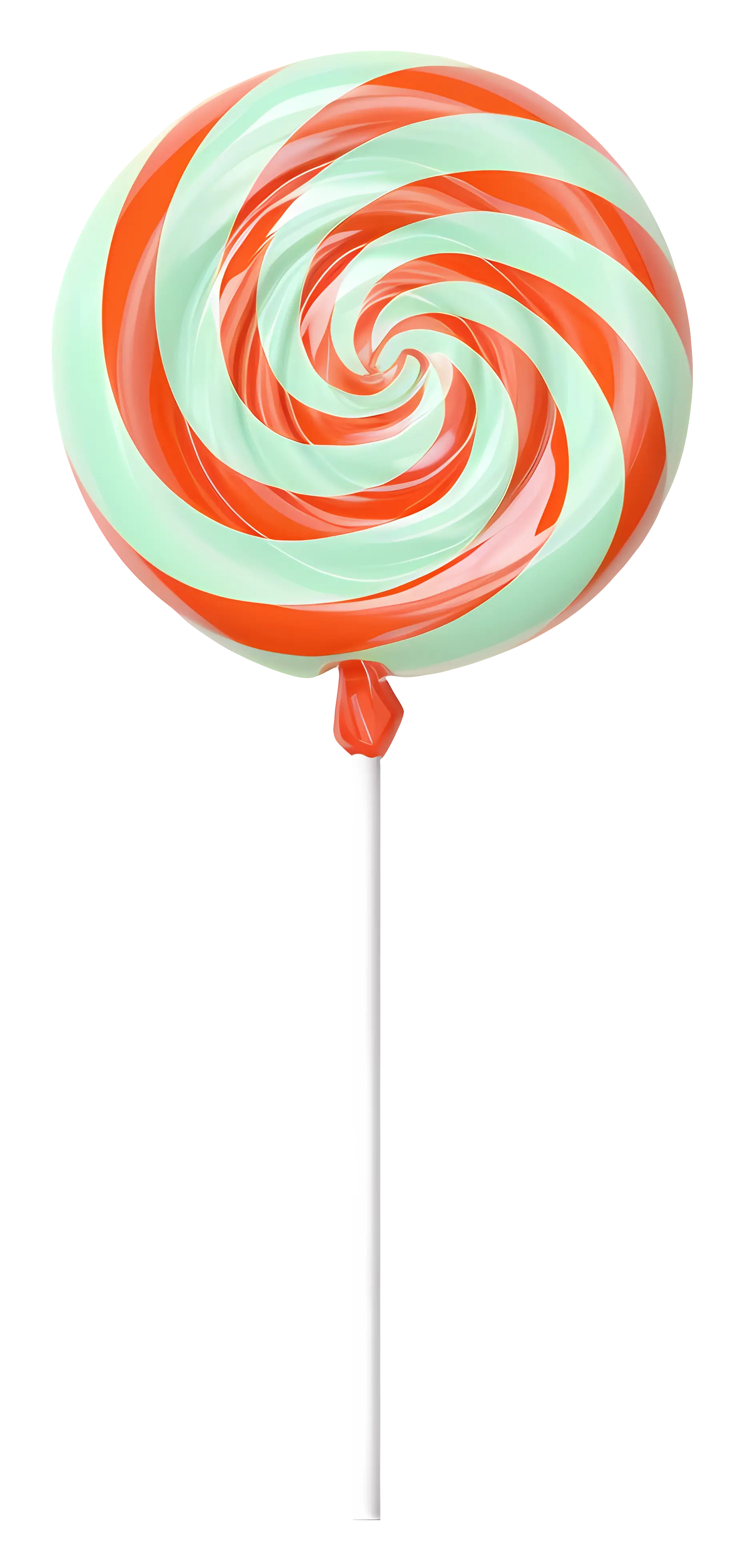 Candy Lollipop with Swirl Stripes