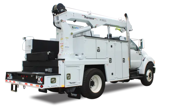 White Utility Truck for Industrial and Service Use