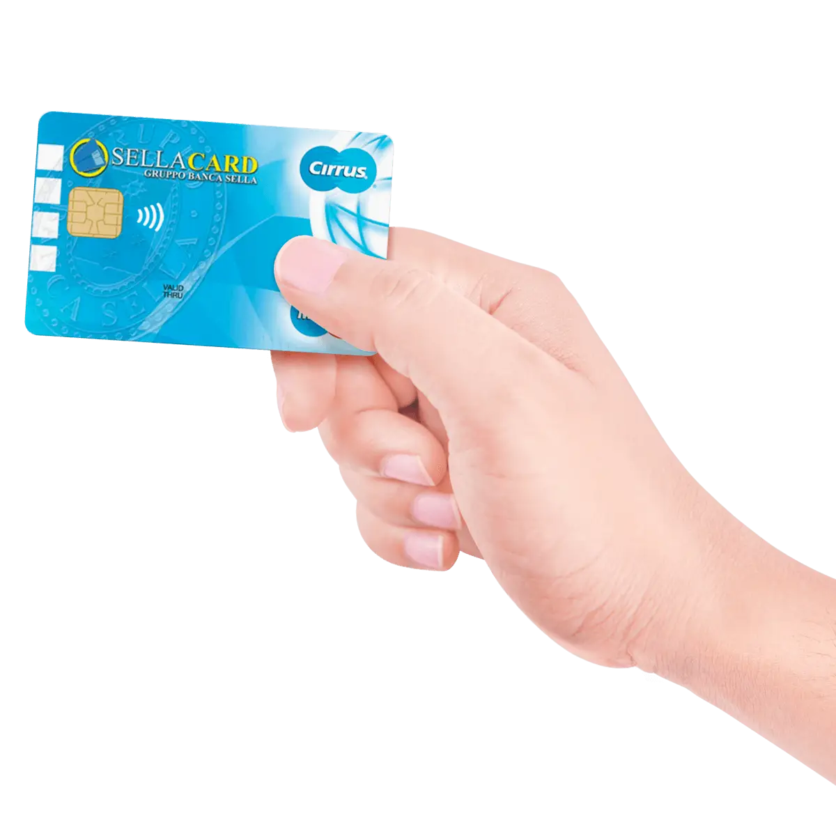 Hand Holding Credit or Smart Card