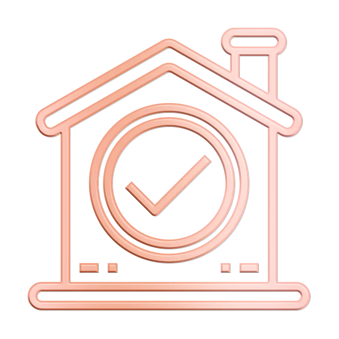 House Icon with a Checkmark Symbol