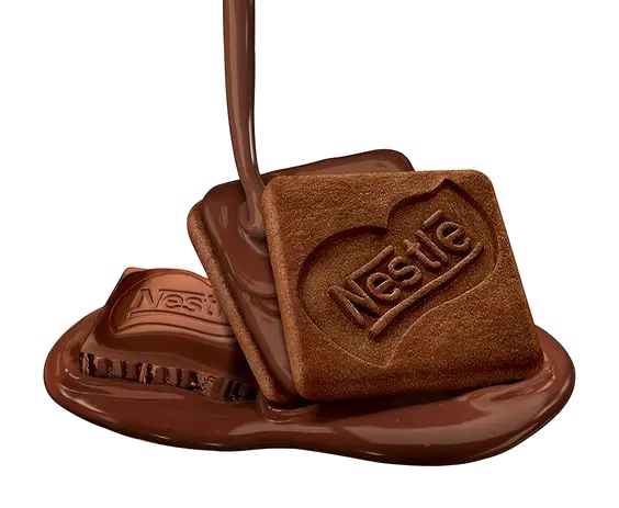 Melted Chocolate with Nestle Logo