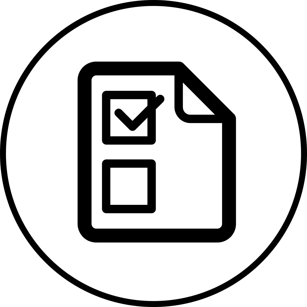 Checklist Icon in Minimalist Line Style