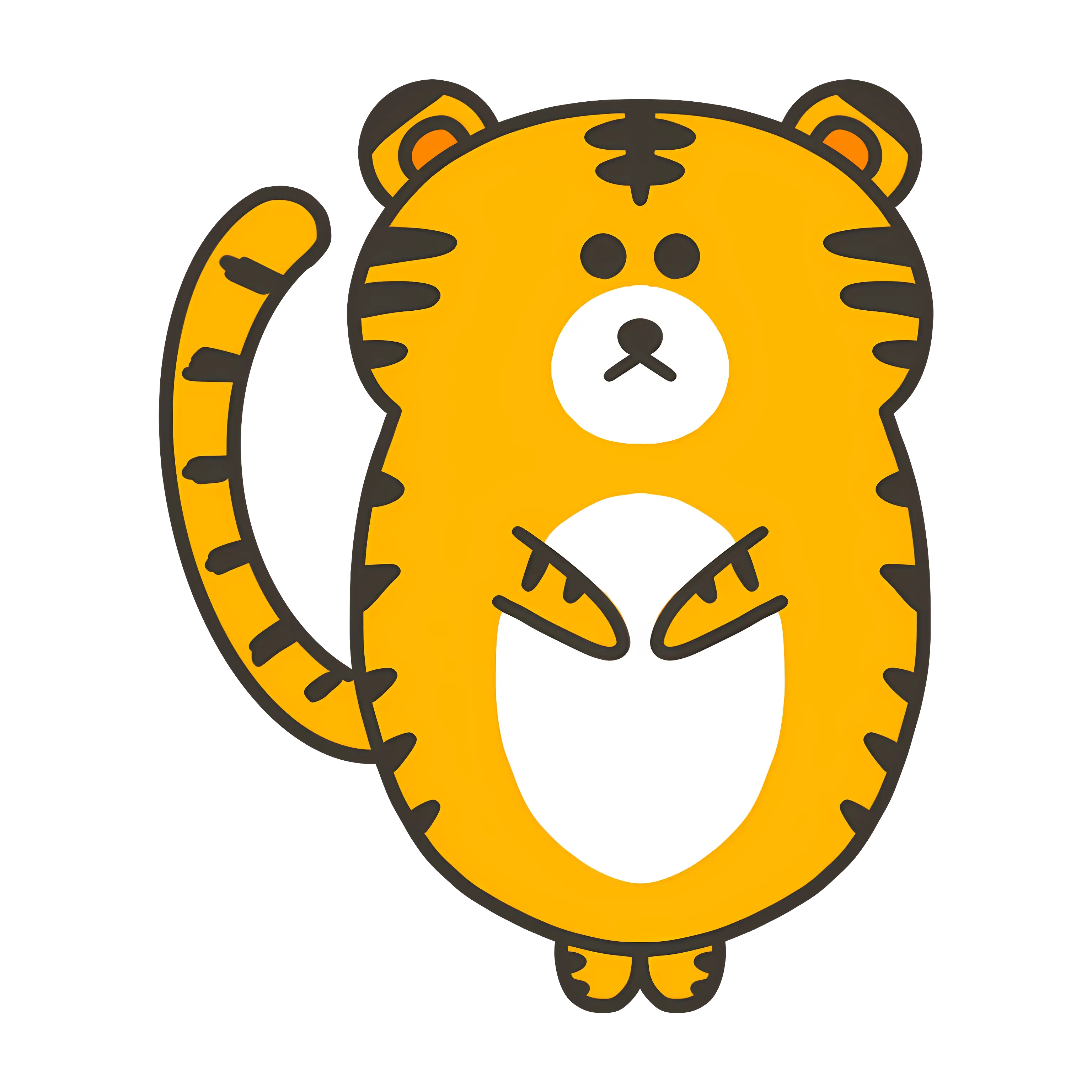 Cute Cartoon Tiger