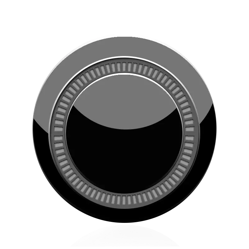 Black Volume Knob Icon for Audio Control