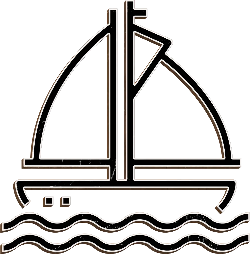 Minimalist Sailboat Silhouette Design