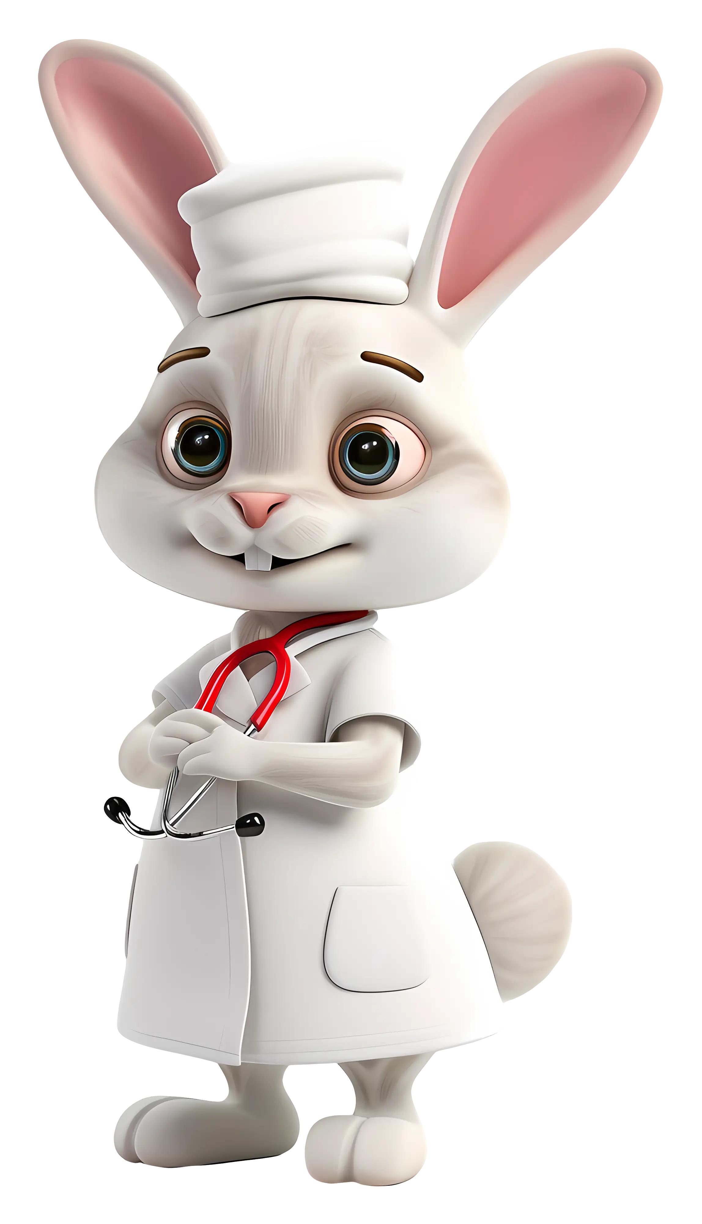 Cute Rabbit Doctor Cartoon