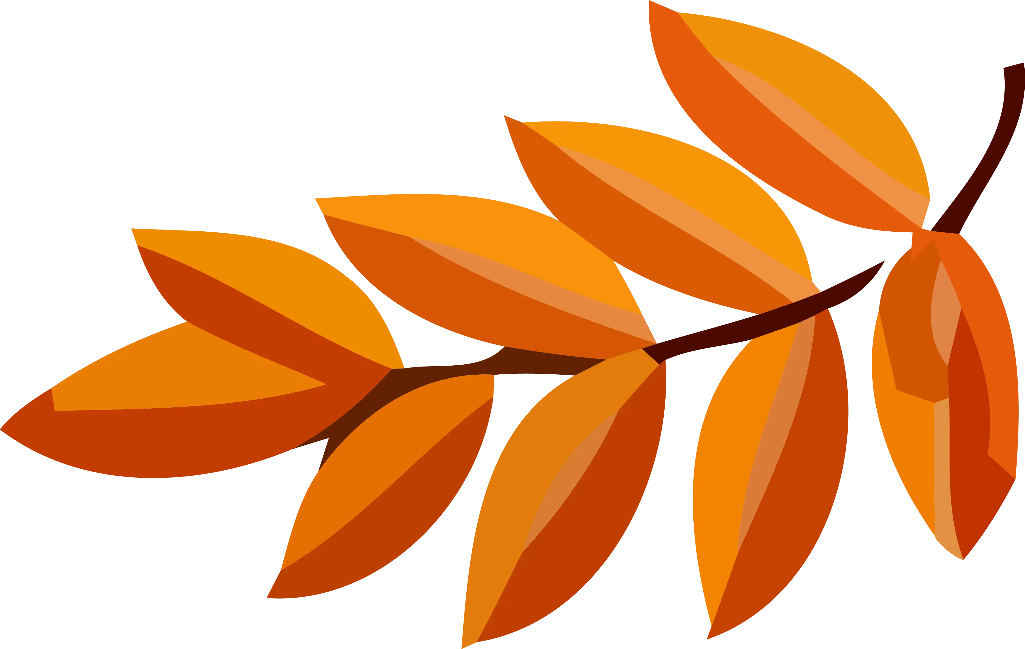 Autumn Leaves Branch Illustration