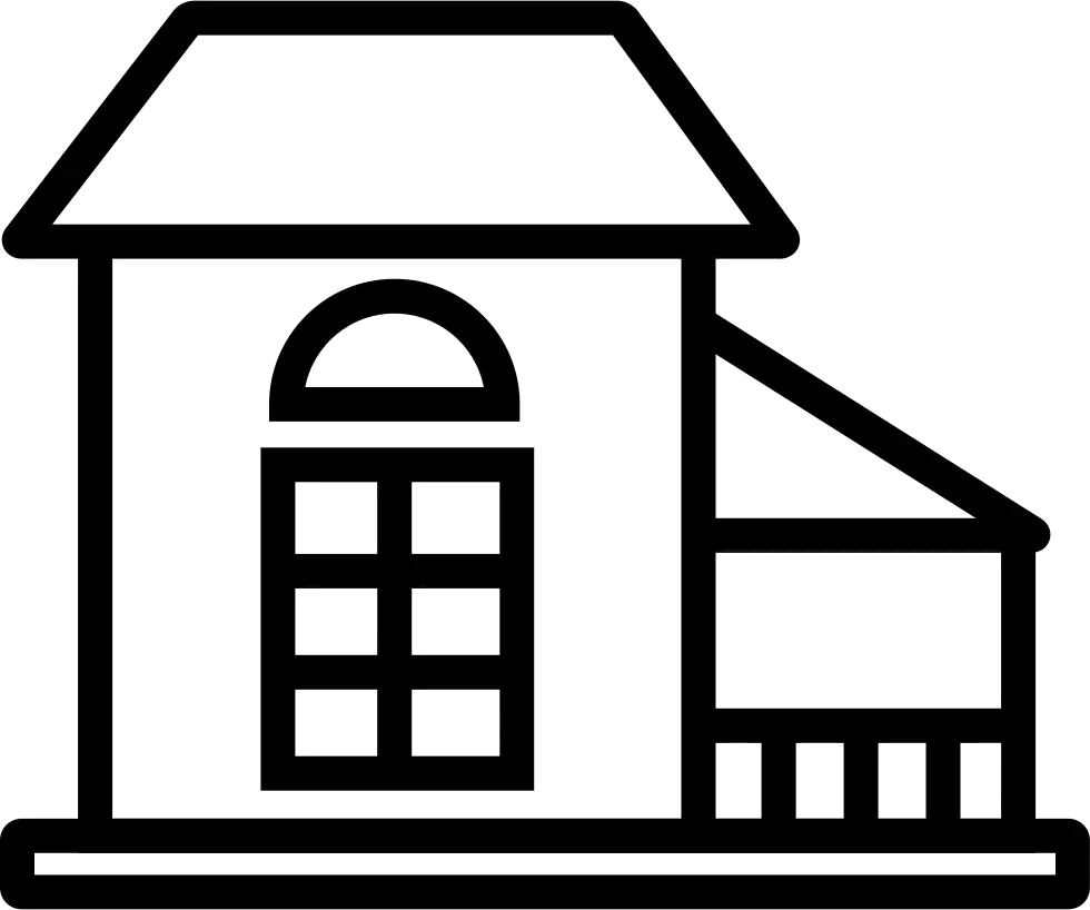 Simple House Outline Illustration