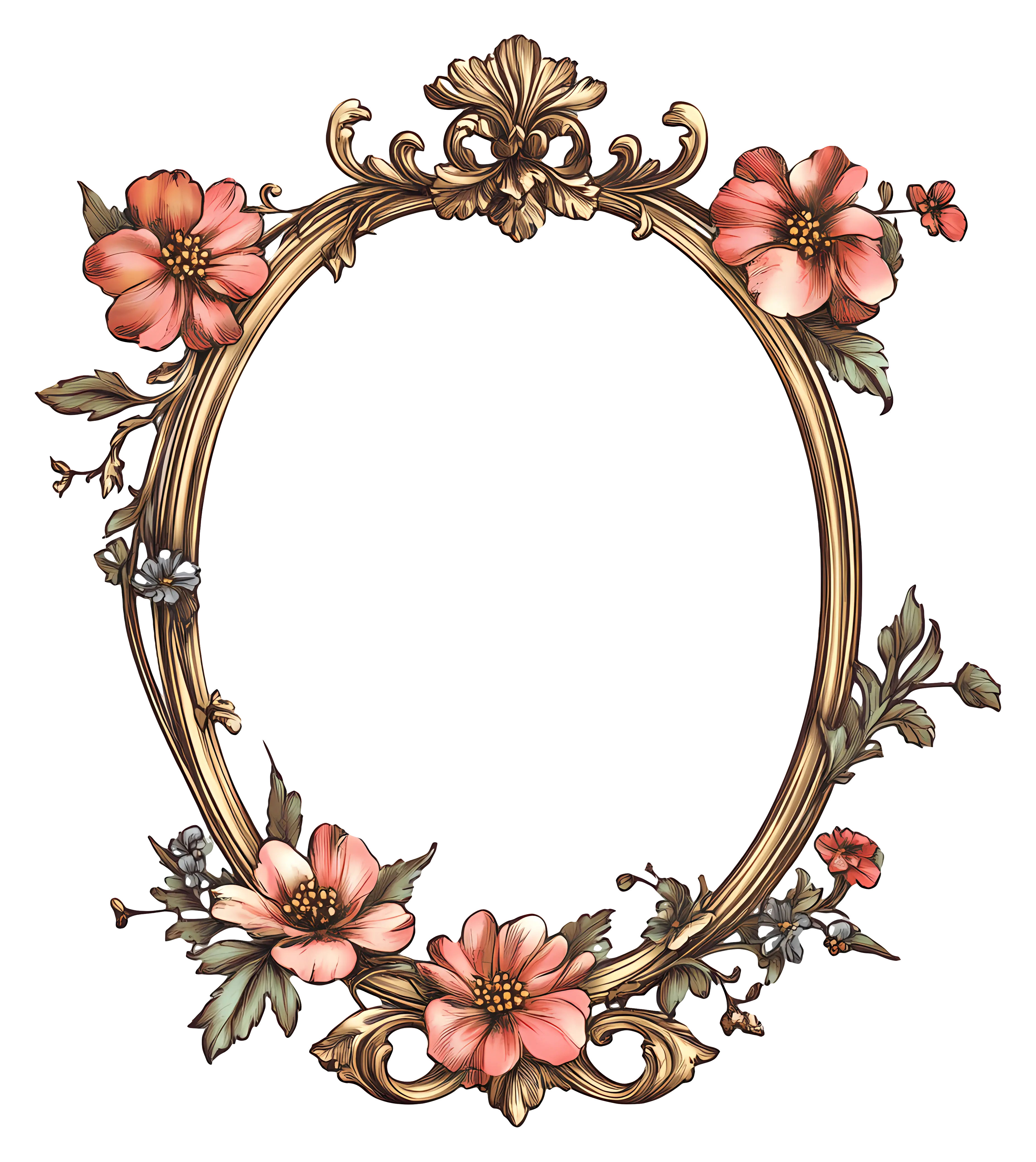 Floral Decorative Frame