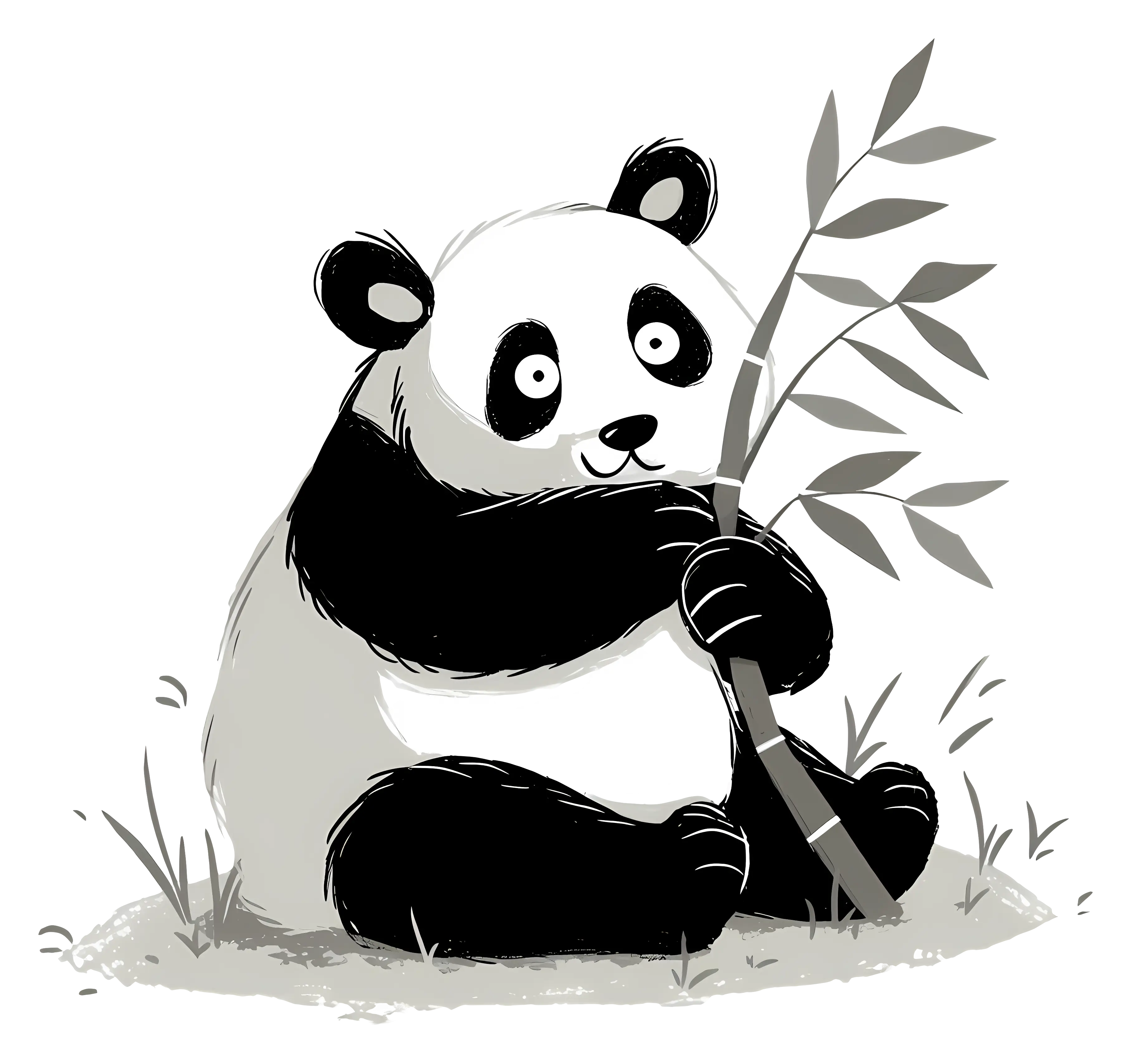Panda Holding Bamboo