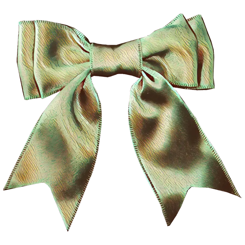 Elegant Green Ribbon Bow