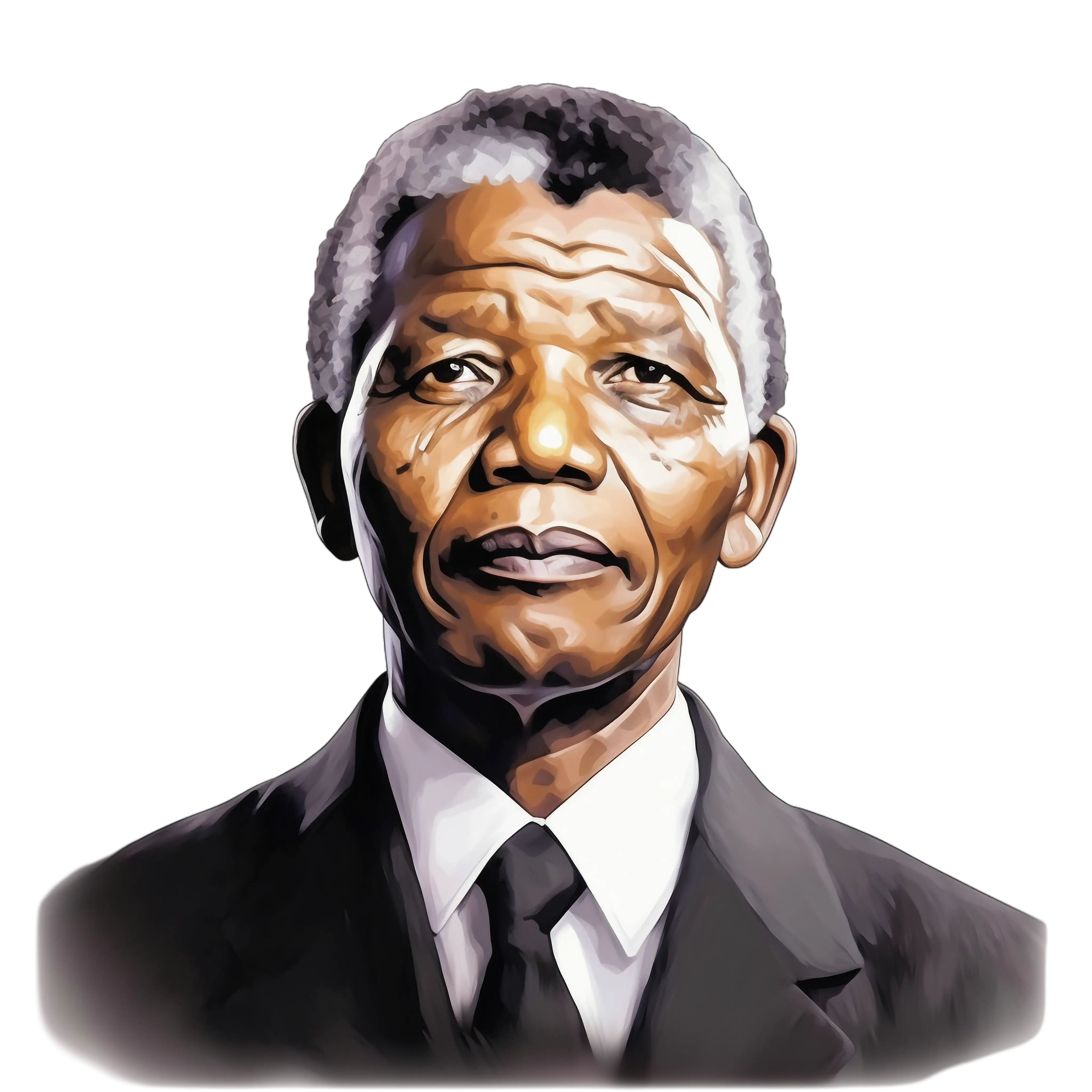 Realistic Portrait Illustration in Formal Attire