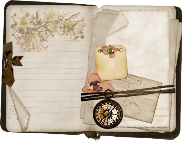 Beautiful Vintage Scrapbook for Memories