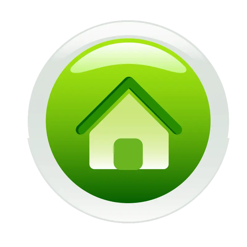 Green Home Button Icon