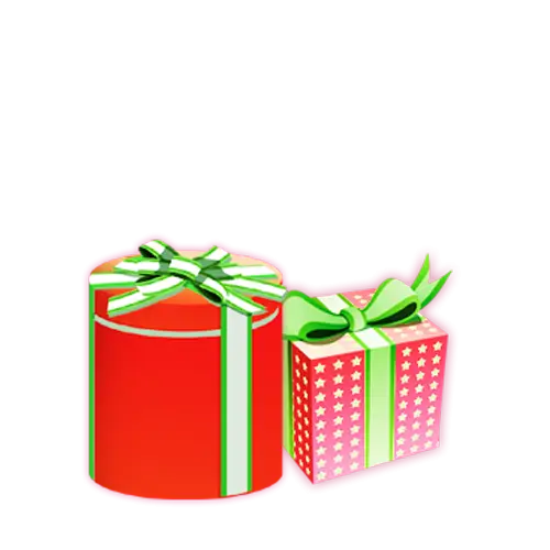 Red and Pink Gift Boxes with Green Ribbons