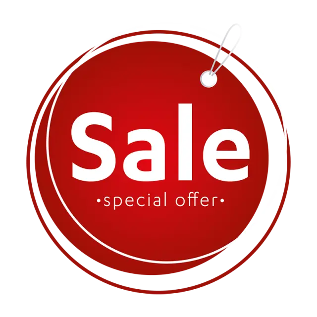 Red Sale Tag with Special Offer