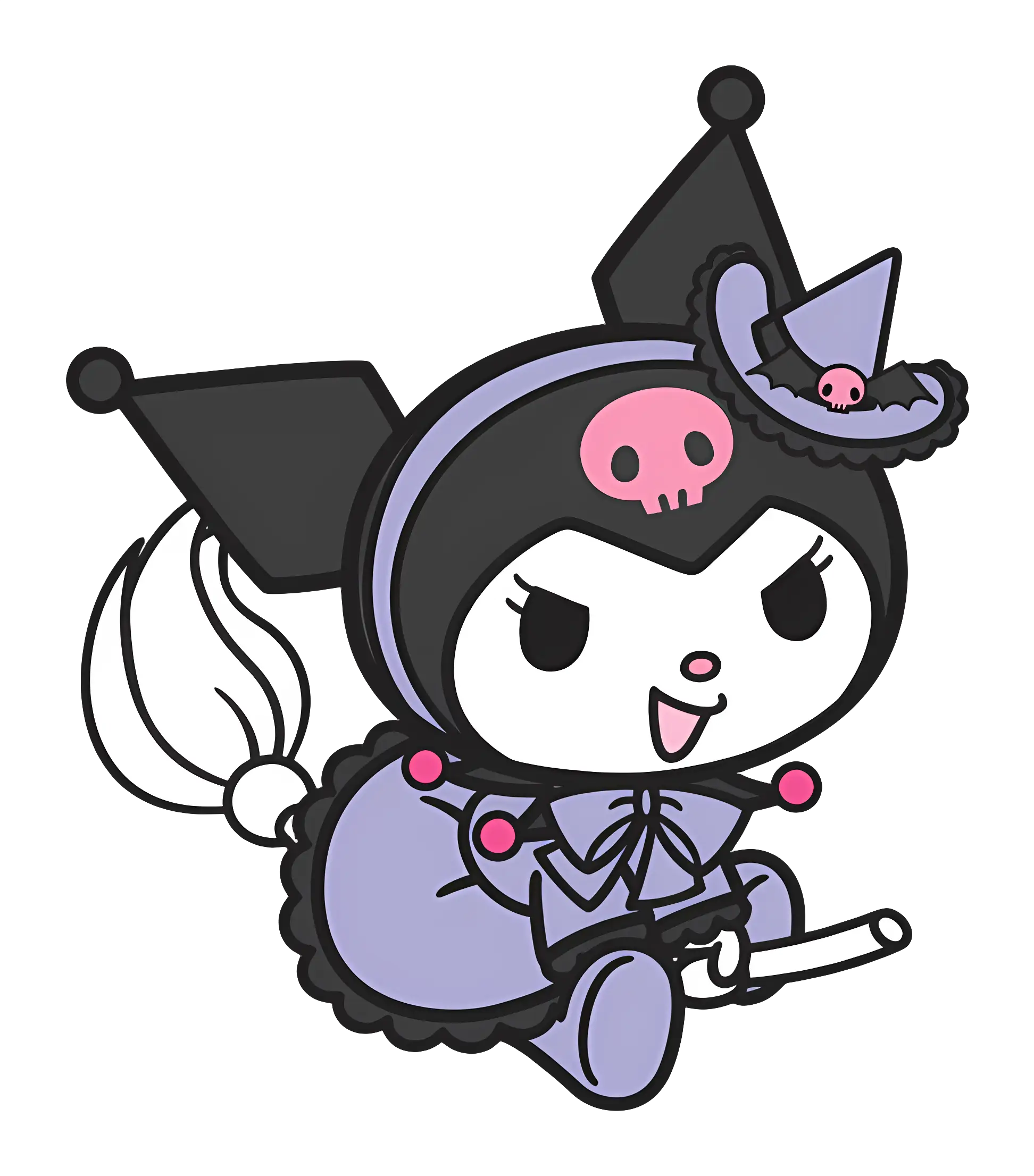 Cartoon Character in Witch Costume