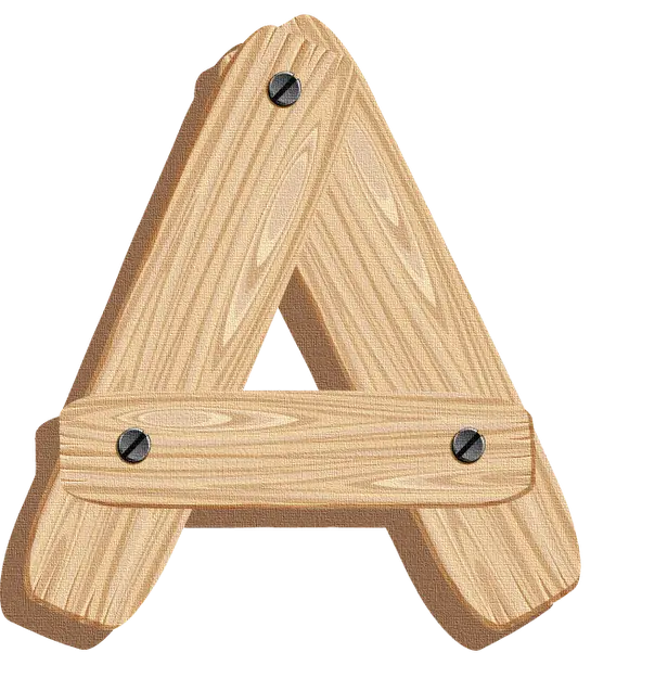 Wooden Letter A