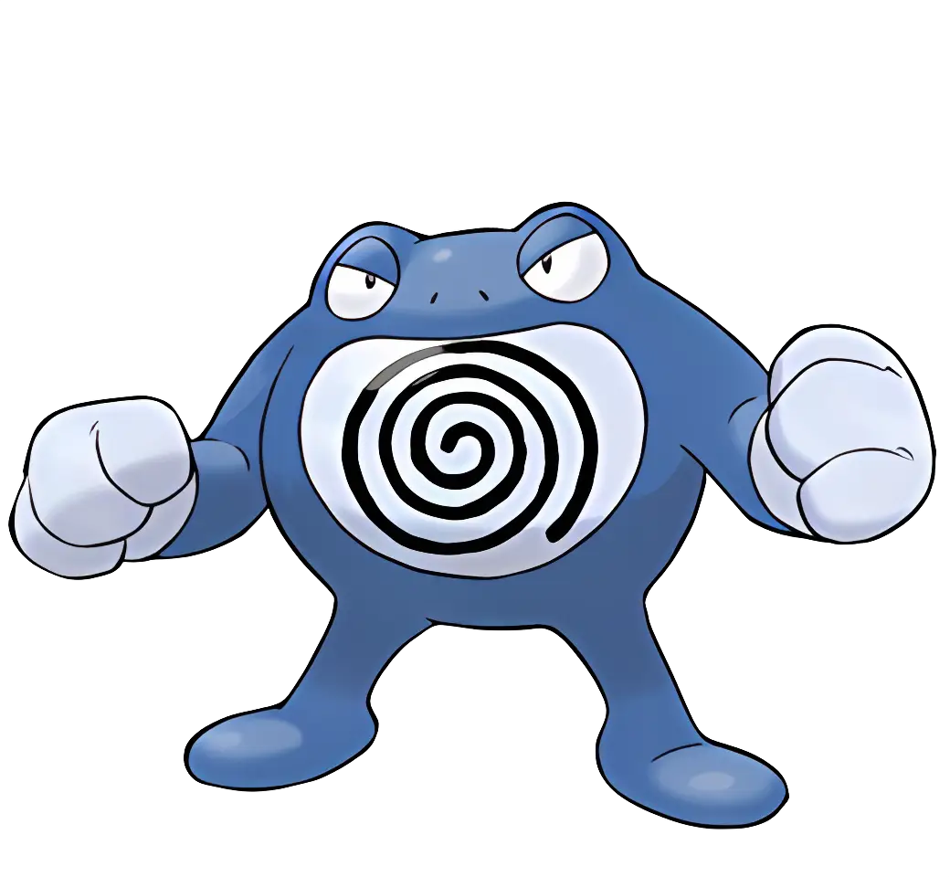 Blue Spiral Frog Cartoon Character