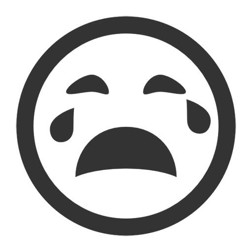 Sad Crying Emoji Icon Expressing Sorrow