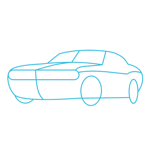 Minimalist Car Line Art Illustration