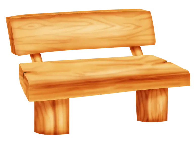 Wooden Bench Illustration