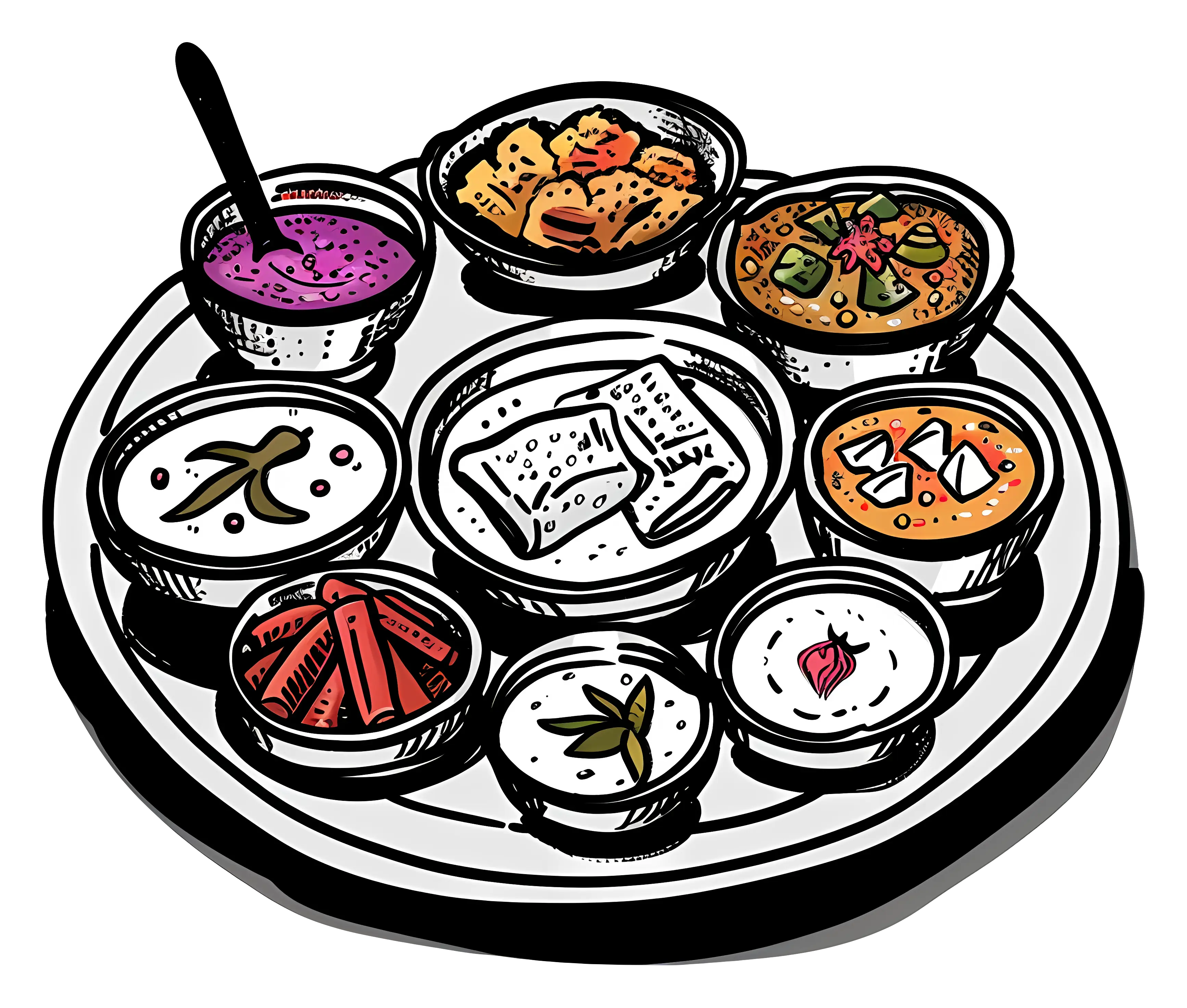 Traditional Indian Thali