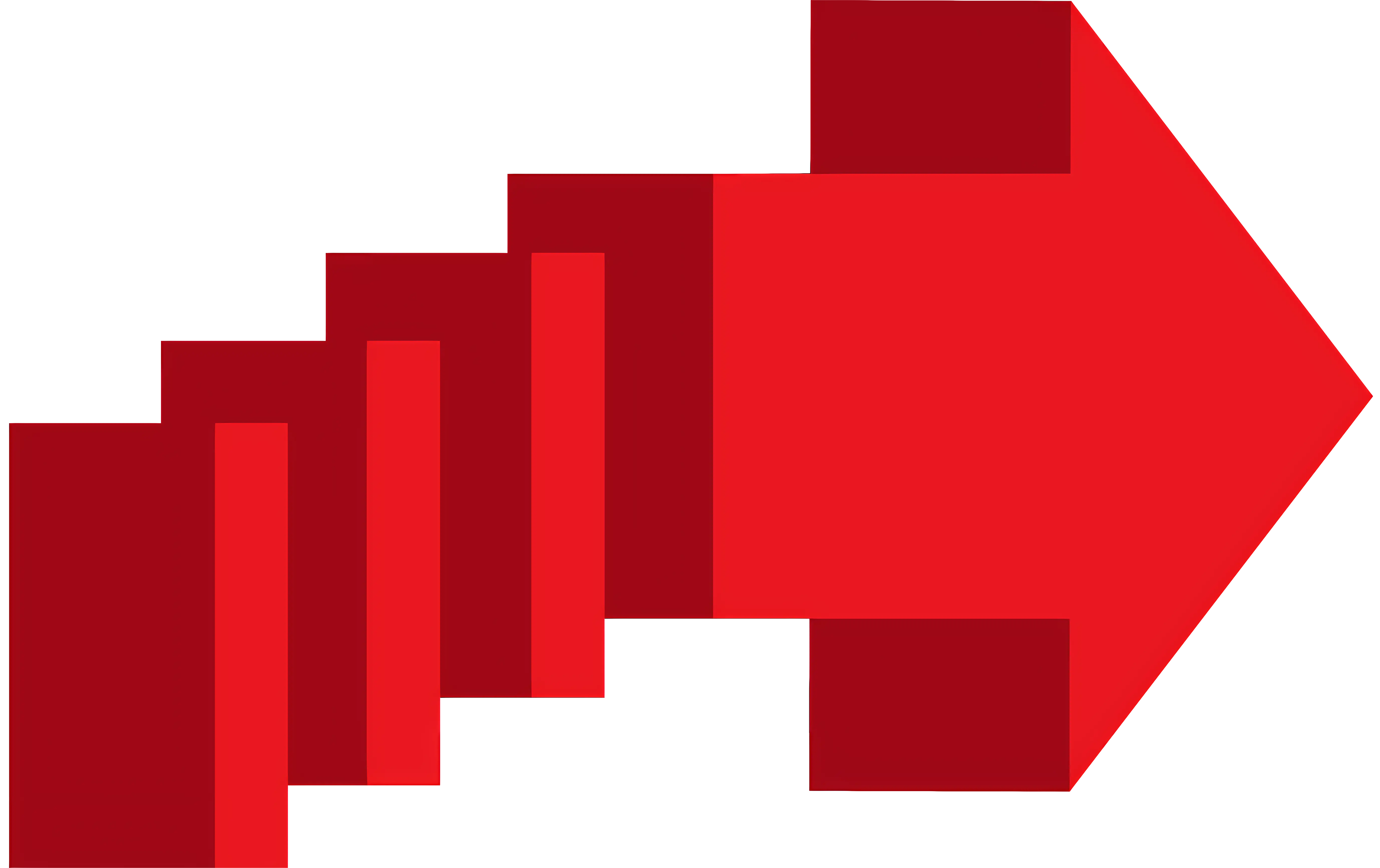 Red Direction Arrow
