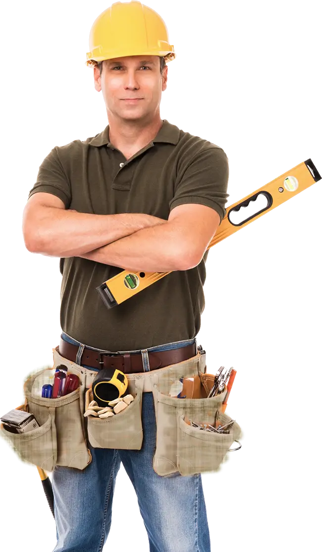 Construction Worker with Tools