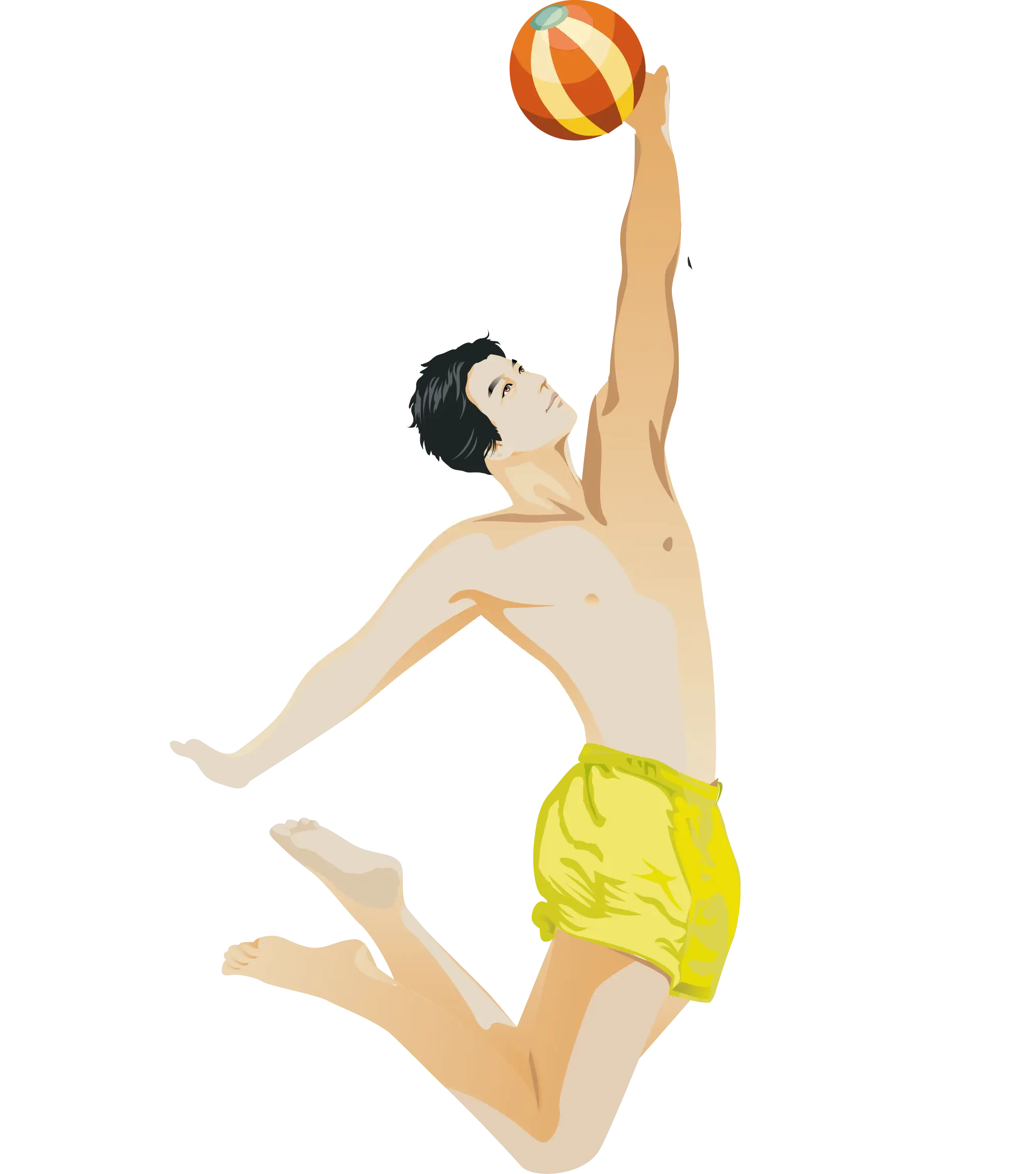 Jumping Basketball Player