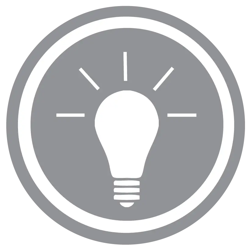 Lightbulb Icon for Bright Ideas