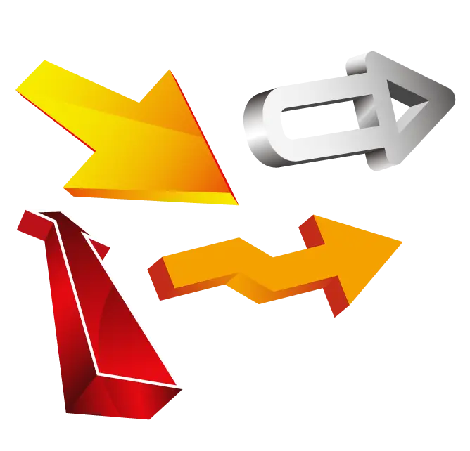 Colorful 3D Arrows