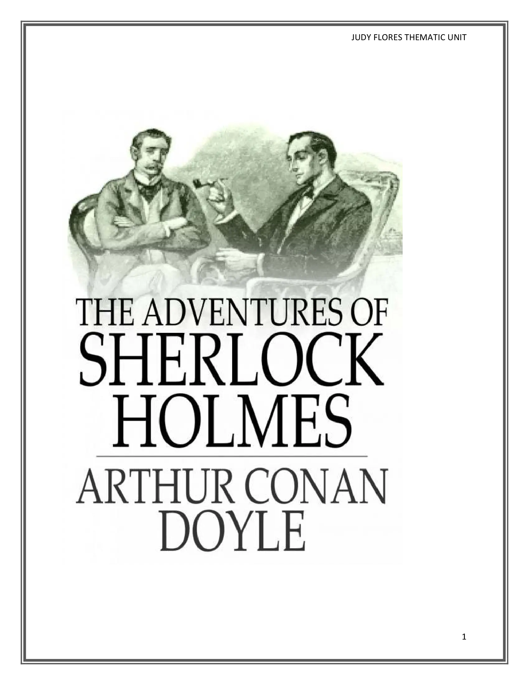 The Adventures of Sherlock Holmes Book Cover
