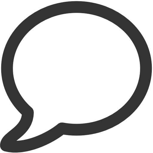 Speech Bubble Outline Icon for Communication