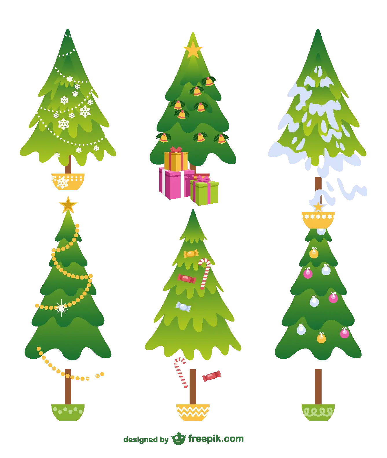 Decorated Christmas Trees